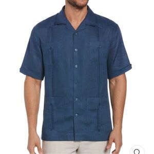 Cubavera Blue Linen Shirt